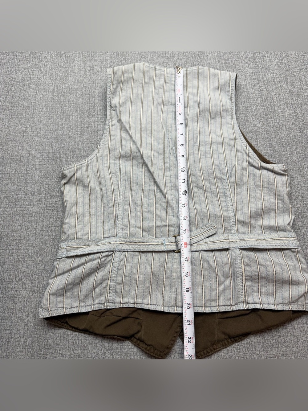 LRL Lauren Jeans Co. Ralph Lauren Brown Cotton Utility Vest - Picture 9 of 11